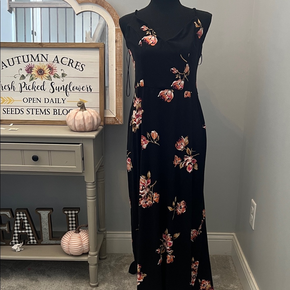 Nine Britton Black Floral Maxi Dress Stitch Fix